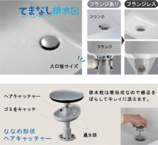 てまなし排水口